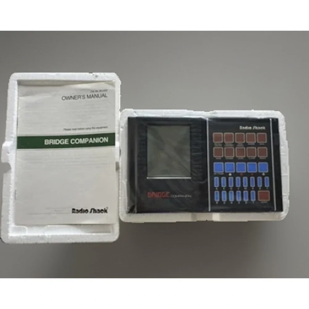 New In Box Radio Shack Bridge Companion Electronic Handheld Game Vintage Toy